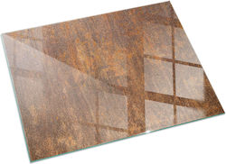 Kaminzubehör Und -teile Tulup Platten Aus Gehärtetem Glas Vor Dem Kamin Mit Rostoptik Im Hintergrund 60x40 Cm