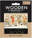 Wooden Bookmarks Cozywood Set 4 Pieces Dogies