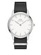 Daniel Wellington Ανδρικό Ρολόι 40mm Μπαταρίας με Μαύρο Μεταλλικό Μπρασελέ
