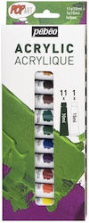 Σετ Ακρυλικων Pebeo Popart 11x10ml 15ml White