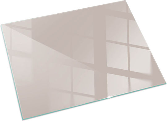 Sticlă Securizată Protecție Față Șemineu Deschis Maro 120x80 Cm