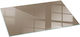 Tempered Glass Plate Front Fireplace Decoration Brown 140x70 Cm