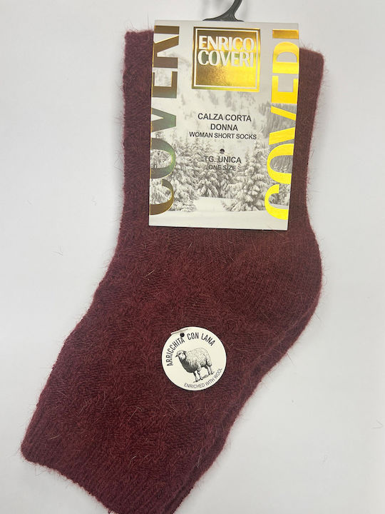Enrico Coveri Дамски Чорапи Bordeaux 1Пакет Enrico Coveri Дамски Чорапи Bordeaux 1Пакет