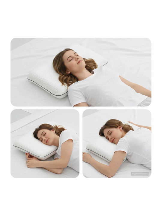 vidaXL Bamboo Sleep Pillow Polyester 60x40x10cm