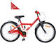 vidaXL 20" Kids Bicycle BMX Red