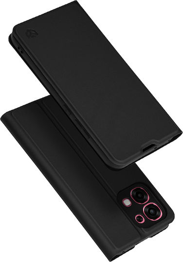 Techsuit Magskin Buchen Sie Silikon / Synthetisches Leder Schwarz (Oppo A6 Pro 4G, Oppo A6 Pro 5G)