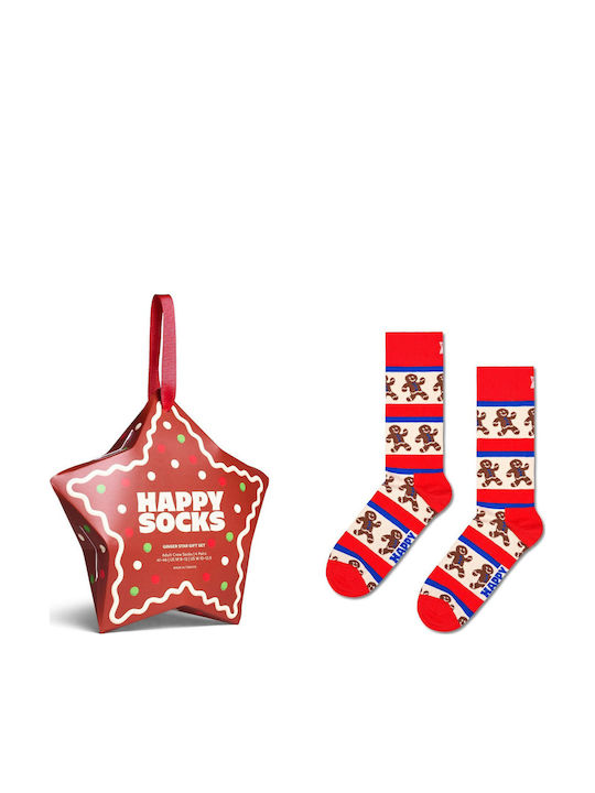 Happy Socks Star Gift Set Κάλτσες Κόκκινες