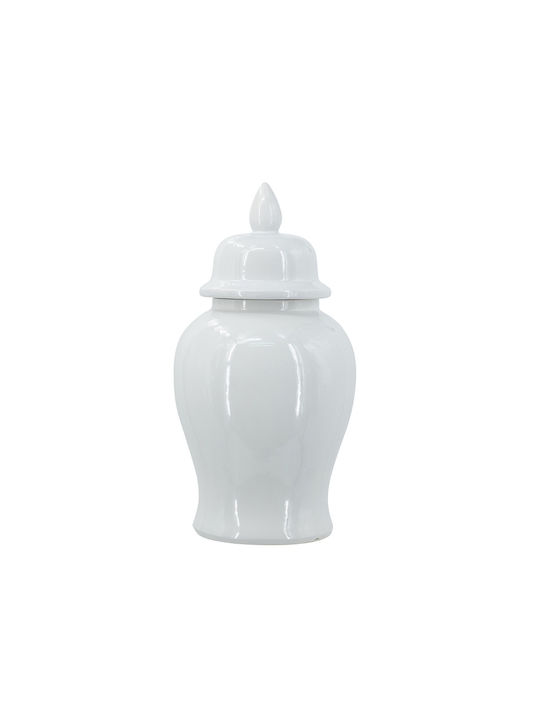 Artekko Decorative Vase Melania White 24x24x48cm