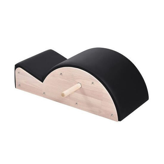 Yoga Trainingsbank Wirbelsäulenkorrektor Holz Pu Kissen Max 157 Kg Schwarz Braun