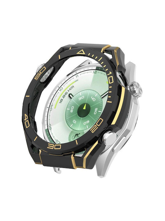 Пластмасов Калъф със Стъкло в Черен цвят за Huawei Watch GT 6 46мм