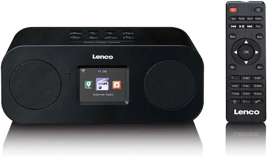 Lenco DIR-121BK Настолен Радиоприемник с Мрежово Захранване DAB+ с Bluetooth Черен