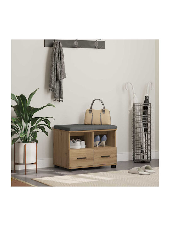 Έπιπλο Εισόδου με Παγκάκι Artisan Oak 60x38x46εκ.