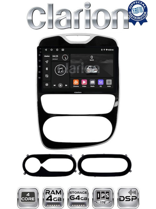 Clarion Auto-Audiosystem für Renault Clio 2016-2018 (Bluetooth/USB/WiFi/GPS/Apple-Carplay/Android-Auto)