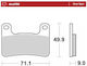 Moto-master Metallic Motorcycle Brake Pads 406305 1 Set 1 Caliper