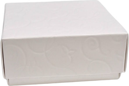 Papier Box für Geschenke Weiß 8x3.5x8cm.