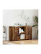 Sideboard Wooden Old Wood 88.5x30.5x55.5cm
