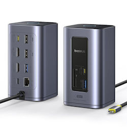Baseus NU1 Air Spacemate USB-C Dockingstation mit HDMI 4K PD Ethernet Baseus NU1 Air Spacemate USB-C Dockingstation mit HDMI 4K PD Ethernet