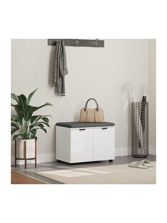 Eingangsmöbel mit Bank White 60x38x46cm