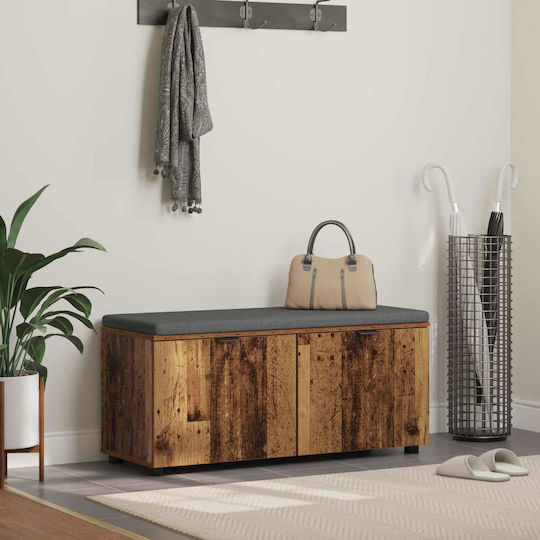 Mobilier de Intrare cu Bancă Old Wood 100x38x46cm