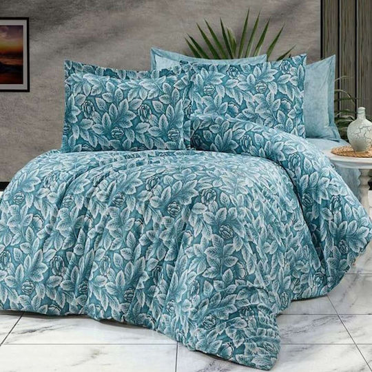 MayHome Σετ Μαξιλαροθήκες με Φάσα Floral 50x70εκ.