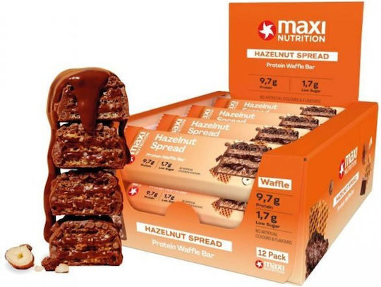 MaxiNutrition Waffle Блокчета Протеин с Вкус Hazelnut Spread 12x39гр