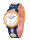 Kinder-Analoguhr mit Metallarmband Blau