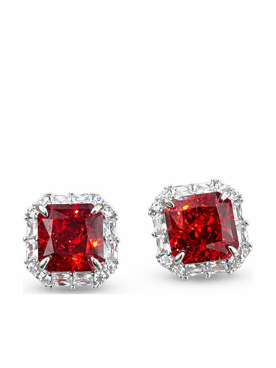 Earrings made of Silver with Stones