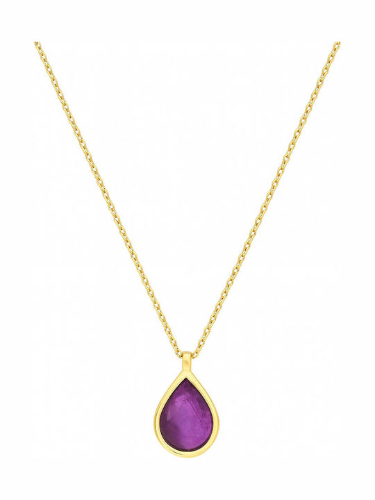 Necklace Made of Gold Plated Silver