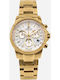 Women's Watch Chronograph with Gold Metal Bracelet