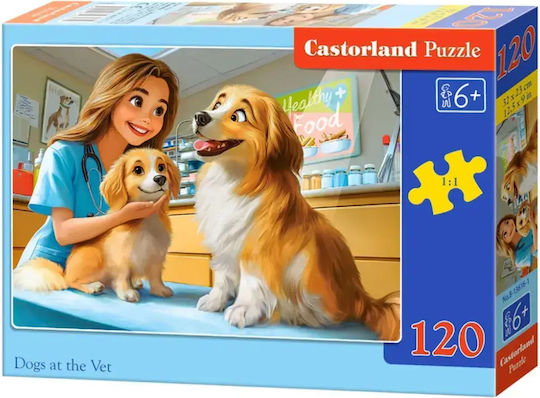 Kids Puzzle Dogs At The Vet 120pcs Castorland