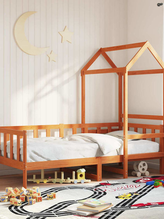 Kinderbett Einzeln Braun für Matratze x