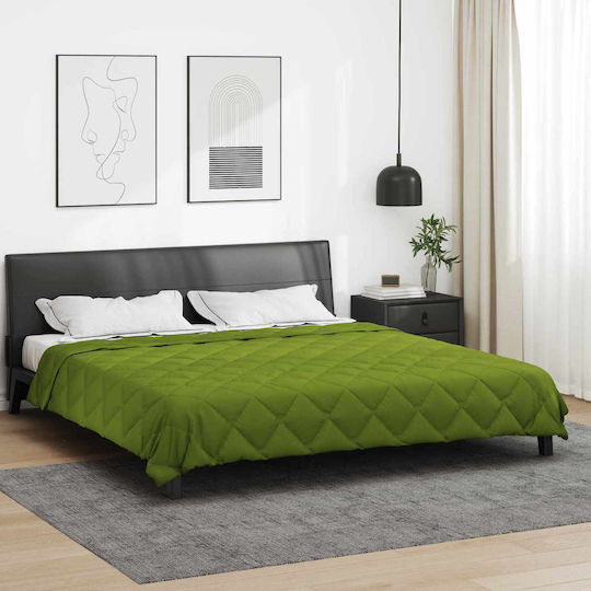 vidaXL Duvet Cover Queen 220x240 Green