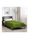 vidaXL Bettbezug Einzelbett 135x200 Green
