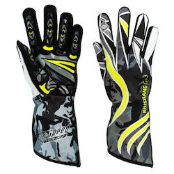 Speed Racewear Brisbane Ανδρικά Γάντια Οδήγησης Kart Μαύρο Χρώμα