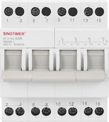 Sinotimer Μεταγωγικός Διακόπτης Ράγας 400V 63A