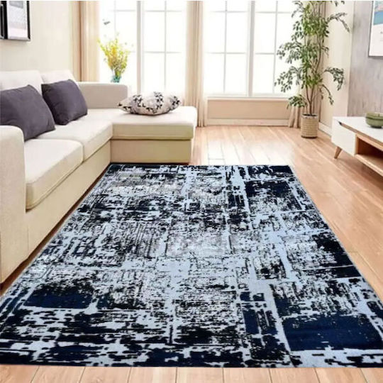 SpitiBazaar Rug Rectangular Grey Black