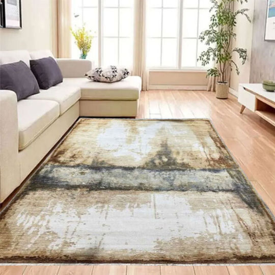 SpitiBazaar Covor Rectangular Brown and Grey