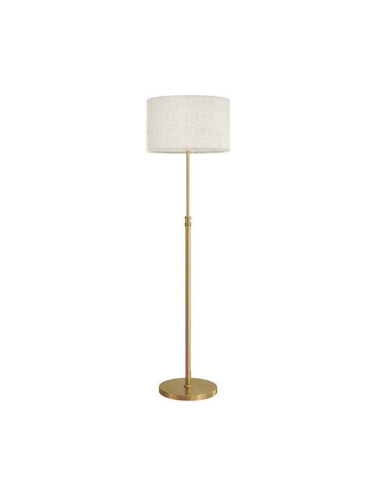 HomCom LED Floor Lamp H133xW40cm. with Adjustable White Light 800lm Gold