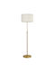 HomCom LED Floor Lamp H133xW40cm. with Adjustable White Light 800lm Gold