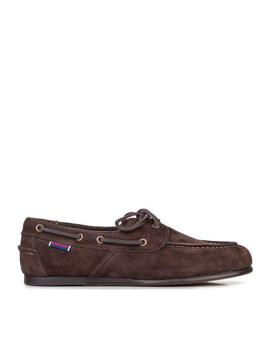 Sebago Γυναικεία Boat Shoes σε Καφέ Χρώμα
