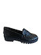 Δερμάτινα Γυναικεία Loafers σε Μαύρο Χρώμα
