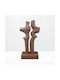 Inthebox Duet I Decorative Figure 16x9x31.5cm Resin Brown 034628