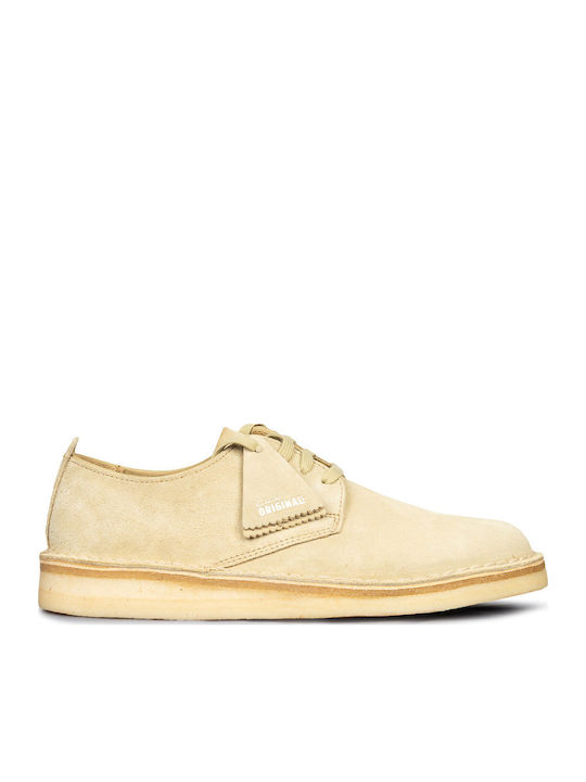 Clarks Coal London Herren Freizeitschuhe Beige