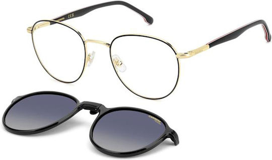 Carrera Männlich Metallisch Brillenrahmen mit Clip On Schwarz 368/C OIT
