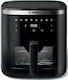 Bosch Series 6 Heißluftfritteuse mit Doppel-Abnehmbarer Korb 7.2Es Schwarz