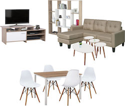 HomeMarkt Wohnzimmer Set 9 Stück HM21297