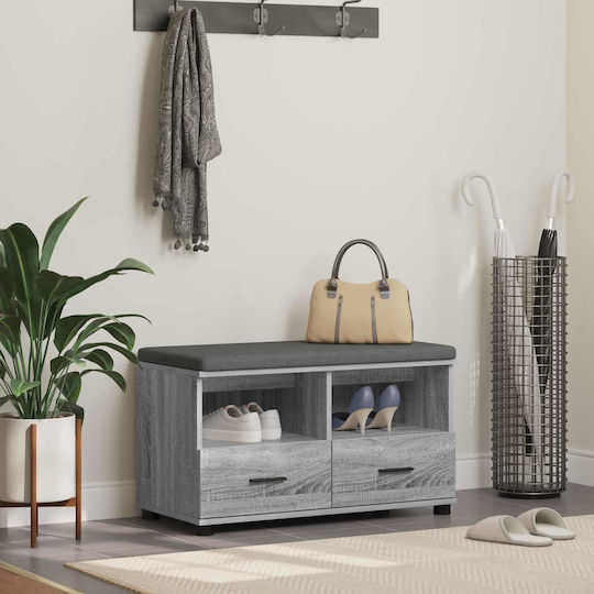 Eingangsmöbel mit Bank Gray Sonoma 80x38x46cm