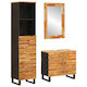 vidaXL Countertop without Sink with Mirror Coffee