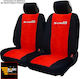 Front Car Covers 2pcs Towel Black