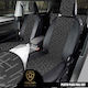 Front Car Covers 2pcs Black